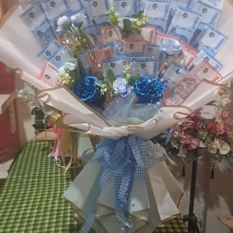 Money Bouquet Biru