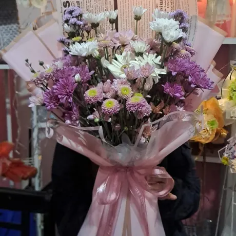 Buket Fresh Flower Ungu
